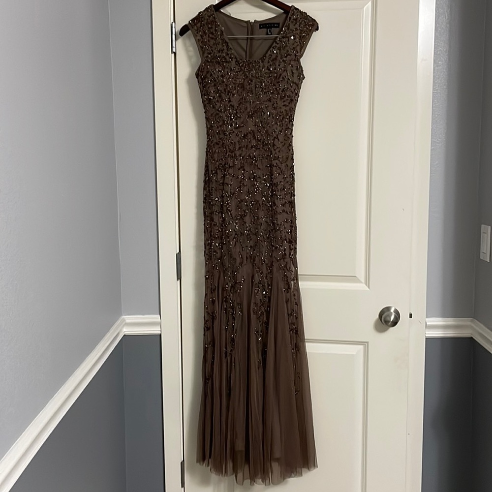 Dress. Gown. Brown. Size 0